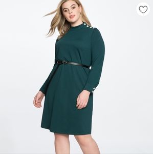 Pearl Shoulder Detail Easy Tee Dress